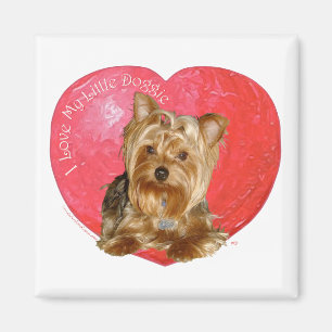 Aimant Yorkshire Terrier Saint-Valentin