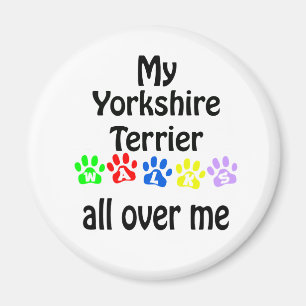 Aimant Yorkshire Terrier Walks Design
