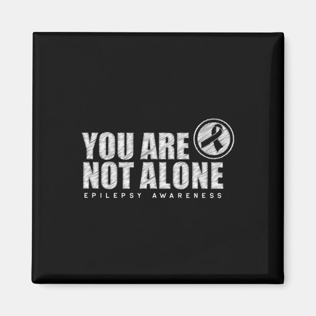 Aimant You Are Not Alone Wear Purple Day Epilepsy Awarene (Devant)