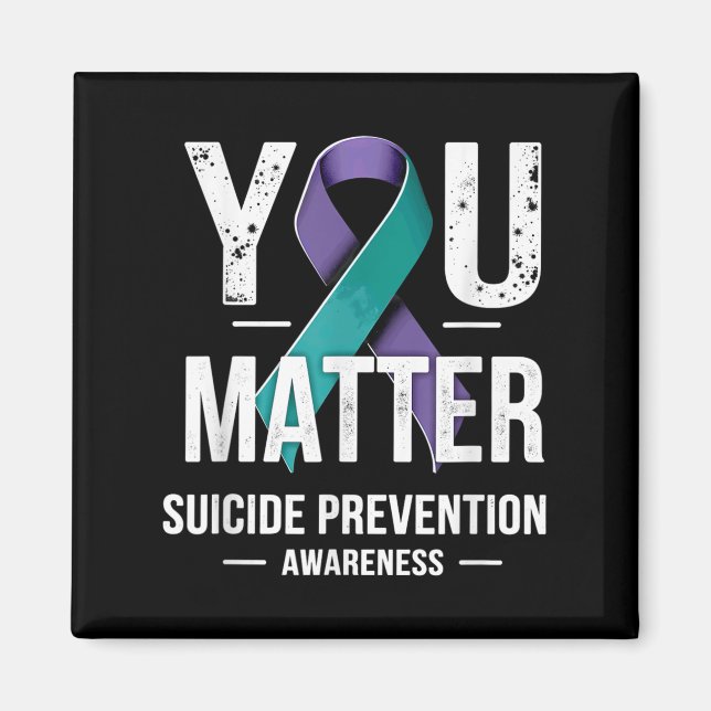 Aimant You Suicide Prevention Awareness  (Devant)