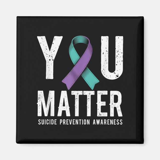 Aimant You Suicide Prevention Awareness  (Devant)