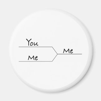 Aimant "You Vs. Me" Marche Bracket style folie