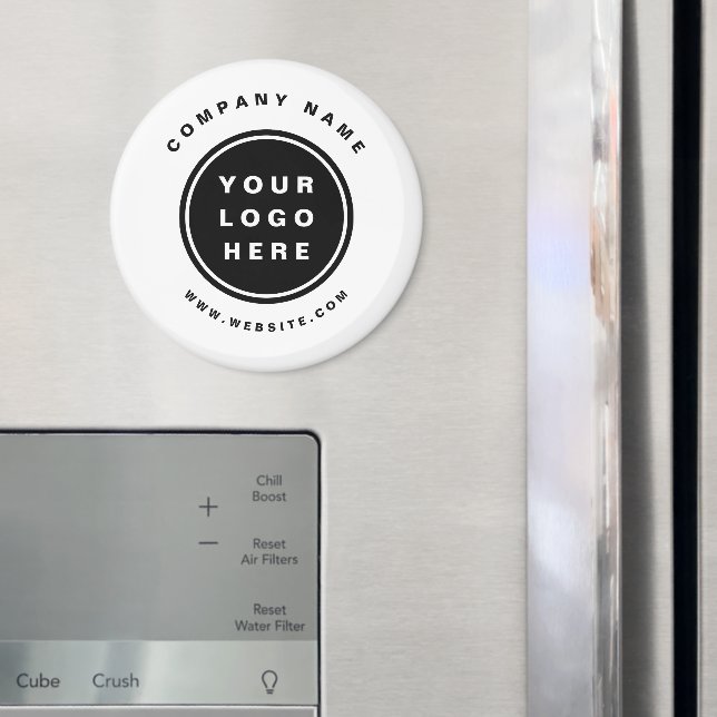 Aimant Your Business Logo Promoteur Business Company (In situ (réfrigérateur))