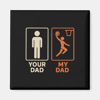 Aimant Your Dad My Dad Sketll Dunk Daughter Son Father's 