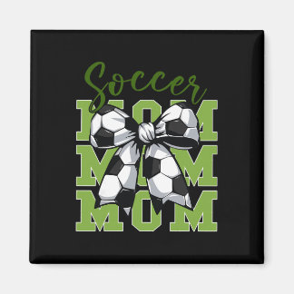 Aimant Youth Soccer Mom Coquette Bow Cute Sister Toddler