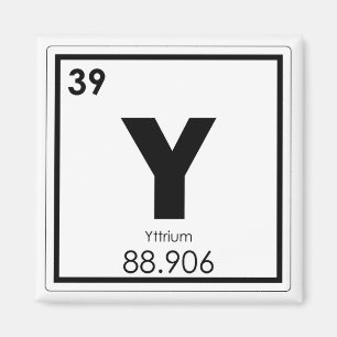 Aimant Yttrium, élément chimique symbole formule chimique
