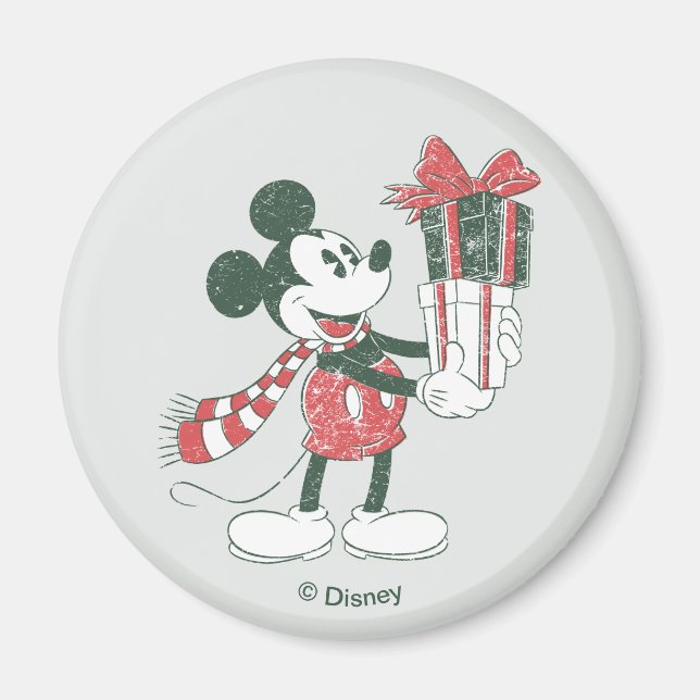 Aimant Yuletide Joy | Joyeux Noël Mickey (Devant)
