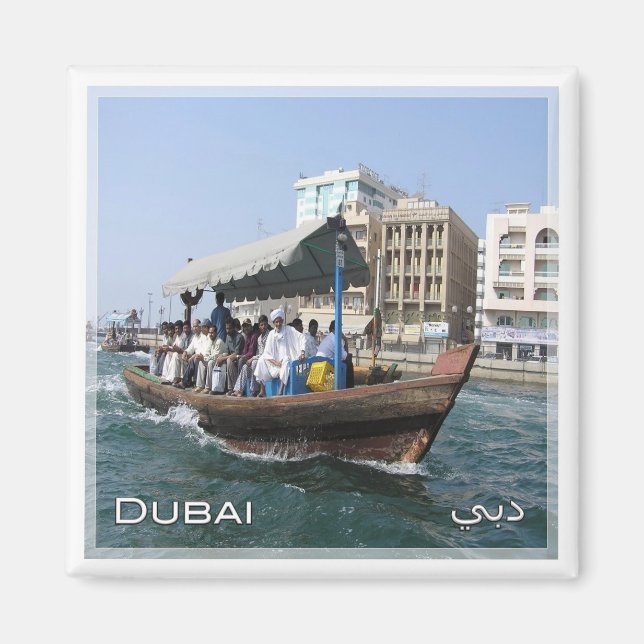 Aimant ZAE045 DUBAI flusstaxi ABRA, EAU, Frigo (Devant)