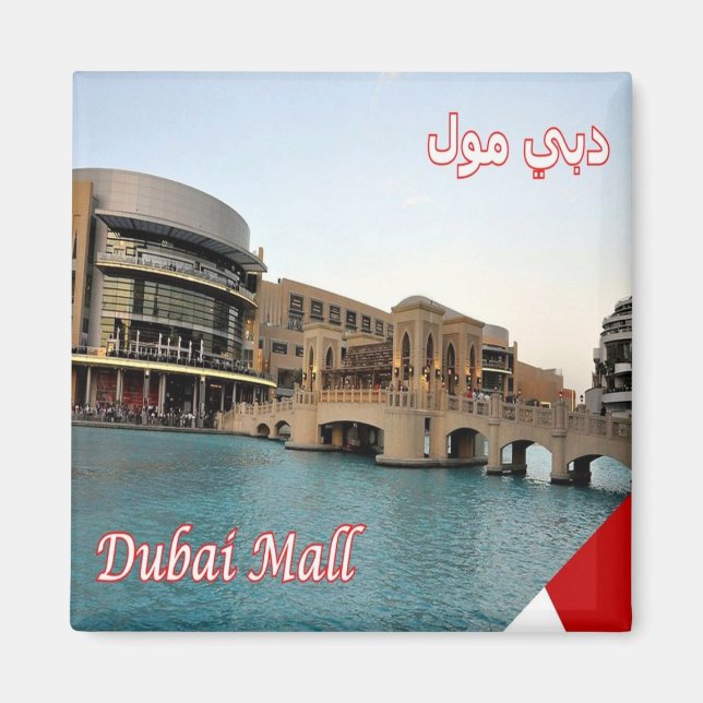 Aimant zAE068 DUBAI, Mall plus grand shopping, Fridge (Devant)