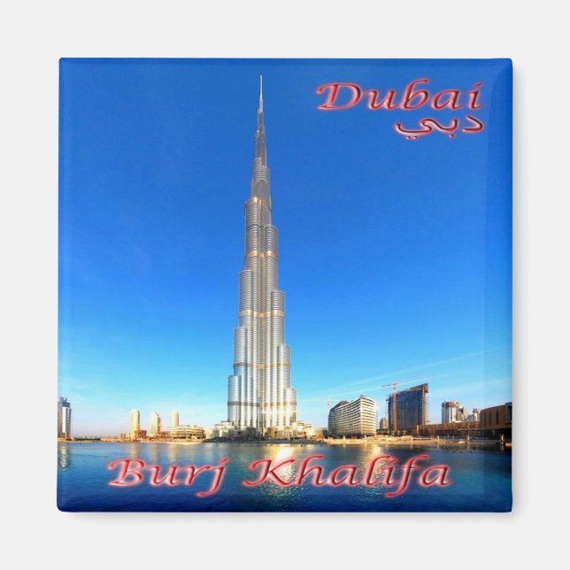 Aimant zAE073 DUBAI Burj Khalif, Émirats arabes unis, Asi (Devant)