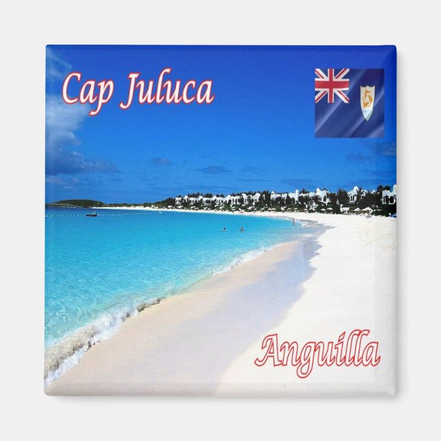 Aimant zAI006 CASQUETTE JULUCA, Panorama, Anguilla, Frigo (Devant)