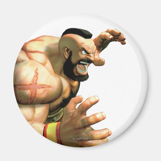 Aimant Zangief prêt à saisir (Devant)