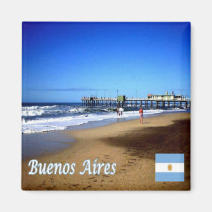 Aimant zAR037 BUENOS AIRES, Pinamar, Argentine, Réfrigéra