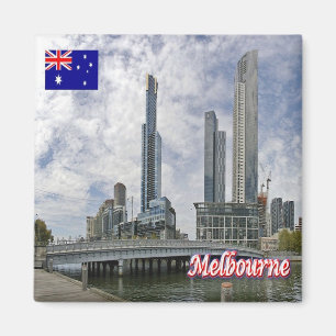 Aimant zAU042 MELBOURNE, pont Queens, Australie, réfrigér