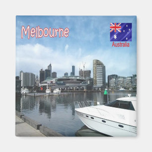 Aimant zAU073 MELBOURNE, Port, Australie, Fridge