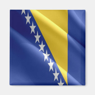 Aimant zBA002 WAVING FLAG Bosnie-Herzégovine, Frigo