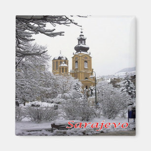Aimant zBA004 ÉGLISE ORTHODOXE SARAJEVO Bosnie-Herzégovin