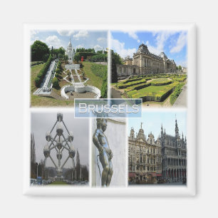 Aimant zBE005 BRUXELLES, Manneken Pis, Belgique, Frigo