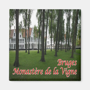 Aimant zBE035 BRUGES Monastère de la Vigne, Belgique,