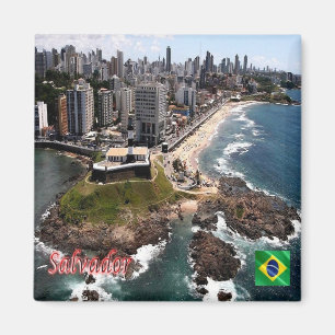 Aimant zBR018 SALVADOR, Brésil, Vue aérienne, Réfrigérate