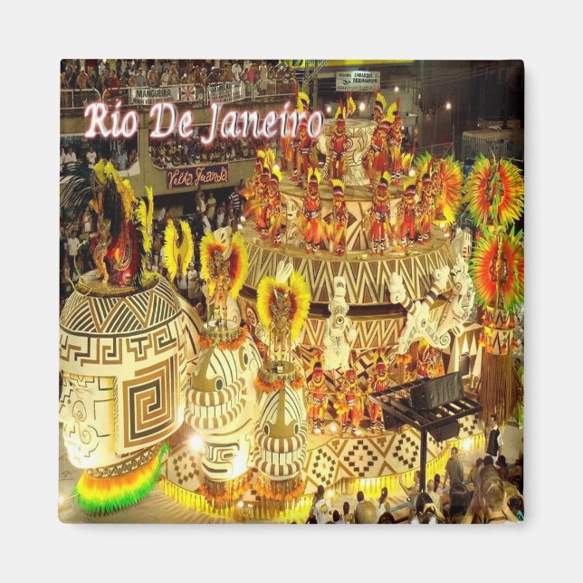 Aimant zBR027 RIO DE JANEIRO, Carnaval, Brésil, Réfrigéra (Devant)