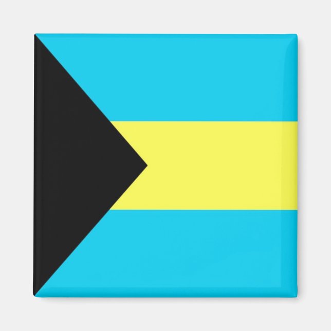 Aimant zBS001 BAHAMAS, Drapeau, Amérique, Réfrigérateur (Devant)