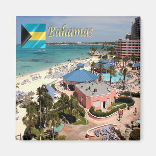 Aimant zBS013 BAHAMAS Resort Vue aérienne, Amérique, réfr