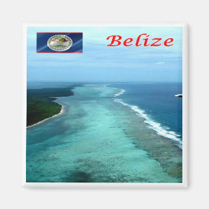 Aimant zBZ005 BELIZE Barrier Reef, Amérique, Fridge Magne