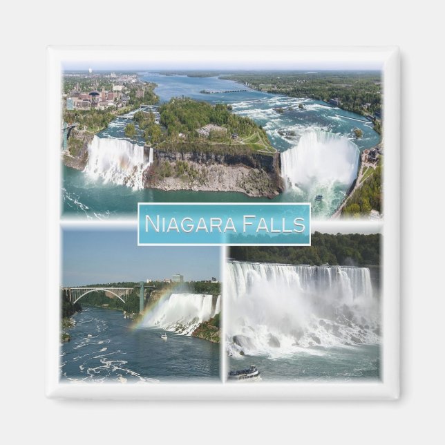 Aimant zCA012 NIAGARA TOMBE du pont Rainbow, Fridge (Devant)