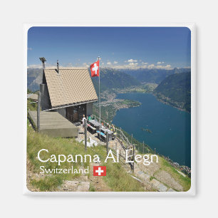 Aimant zCH017 CAPANNA AL LEGN Swissm, réfrigérateur