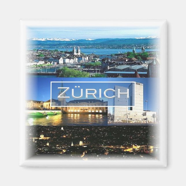 Aimant zCH040 ZURICHS witzerland - Fridge (Devant)