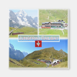 Aimant zCH045 JUNGFRAU RAILWAY Switzerland, Réfrigérateur