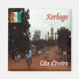Aimant zCI005 KORHOGO, Côte d'Ivoire, Afrique, Frigo
