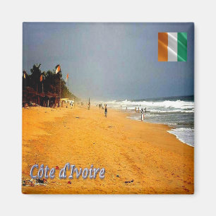 Aimant zCI008 IVORY COAST Beach, Afrique, Fridge