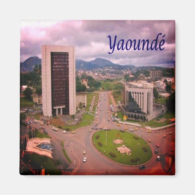 Aimant zCM008 YAOUNDE', Cameroun, Afrique, Frigo (Devant)