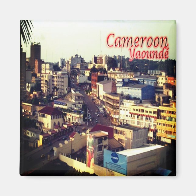 Aimant zCM017 YAOUNDE', Cameroun, Afrique, Frigo (Devant)