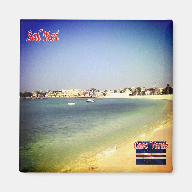 Aimant zCV021 SAL REI Pamorama, Cap-Vert, Afrique, Réfrig (Devant)