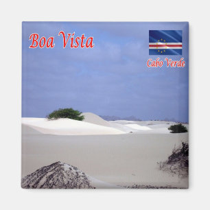 Aimant zCV027 BOA VISTA DESERT, Cap-Vert, Afrique, Réfrig