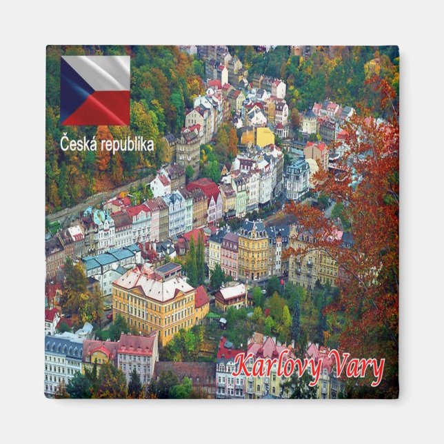 Aimant zCZ019 KARLOVY VARY République tchèque, Fridge (Devant)