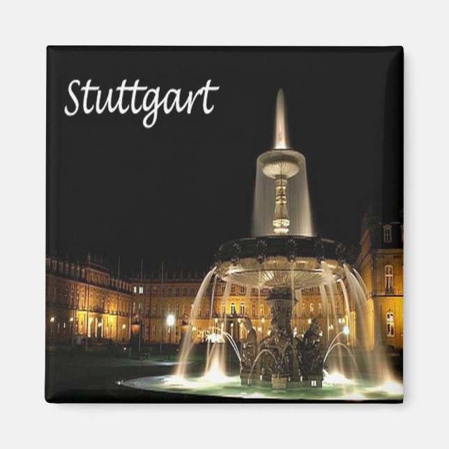 Aimant zDE004 STUTTGART Allemagne, Frigo (Devant)