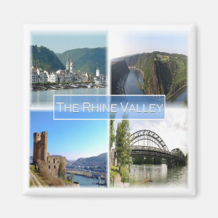 Aimant zDE032 THE RHINE VALLEY Germany - Fridge