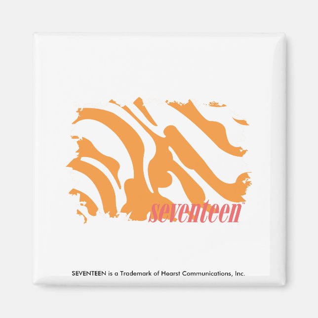 Aimant Zebra Orange 4 (Devant)