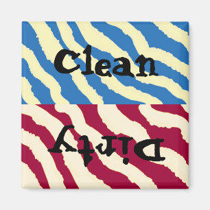 Aimant Zebra Stripes Clean and Dirty