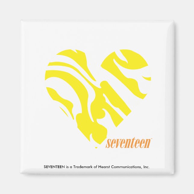 Aimant Zèbre Jaune 4 (Devant)