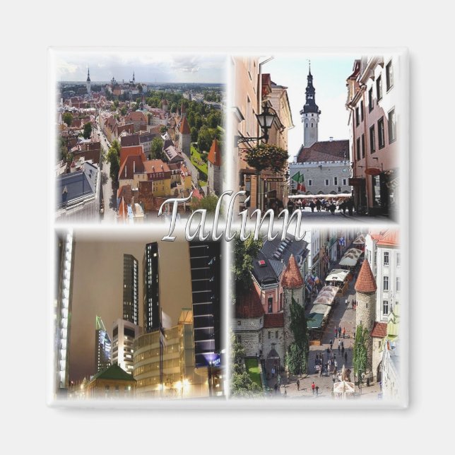 Aimant zEE003 TALLINN Estonie, Frigo (Devant)