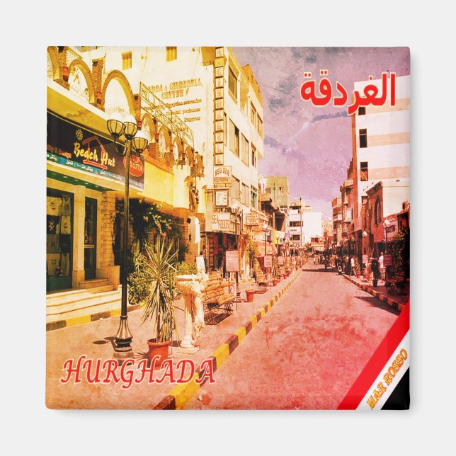 Aimant zEG012 HURGHADA, Mer Rouge, Égypte, Afrique, Réfri (Devant)