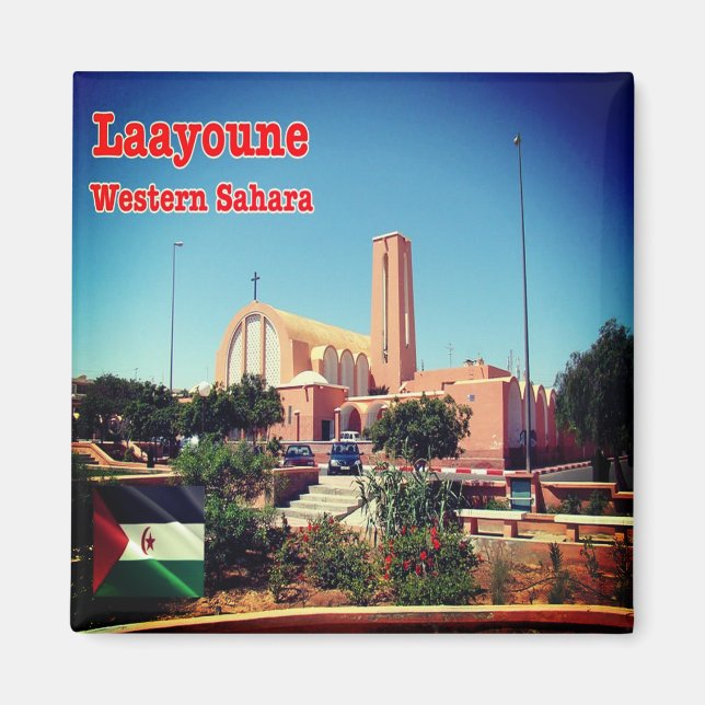 Aimant zEH004 LAAYOUNE, Sahara Occidental, Afrique, Réfri (Devant)