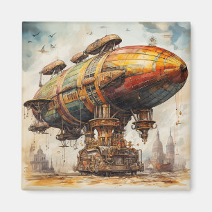 Aimant Zeppelin Steampunk vintage (1)