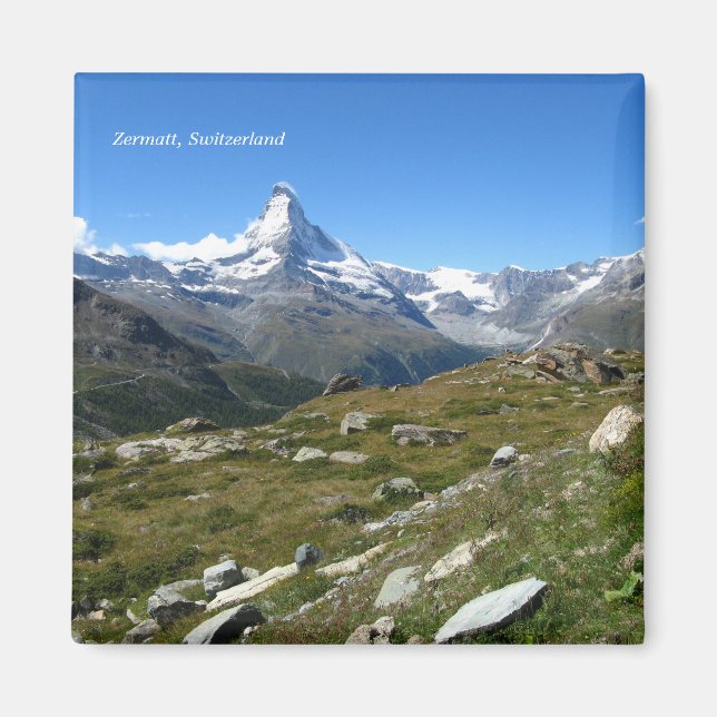 Aimant Zermatt Alpes suisses Matterhorn vue (Devant)