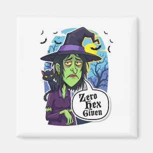 Aimant Zéro Hex Donné Drôle Sorcière Halloween Costume Te